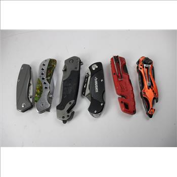 Uline, Tac-Force, Kershaw, Husky, And More Folding Knives, 21 Pieces