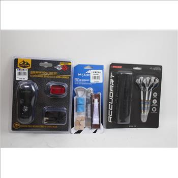 Ultra Bright Bicycle Light Set Pool Cue Repair Kit And Accudart Dart Set 3 Pieces