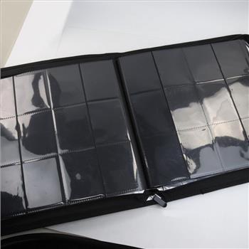 Ultra PRO 12-Pocket Zippered PRO-Binder: Silver Made With Fire Resistant Materials