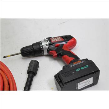 Ultra Steel Cordless Drill And Air Hose, 2 Pieces