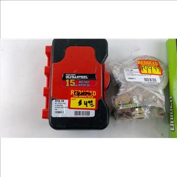 Ultra Tough Ultrasteel 15 Piece HSS Twist Drill Bit Set And More4 Pieces
