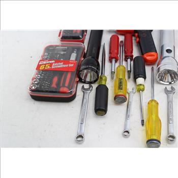 Ultrasteel Ratchet & Screwdriver Set, Husky Precision Screwdriver Set, Flashlights, Hand Tools, & More; 10+ Pieces