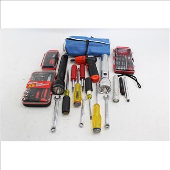 Ultrasteel Ratchet & Screwdriver Set, Husky Precision Screwdriver Set, Flashlights, Hand Tools, & More; 10+ Pieces