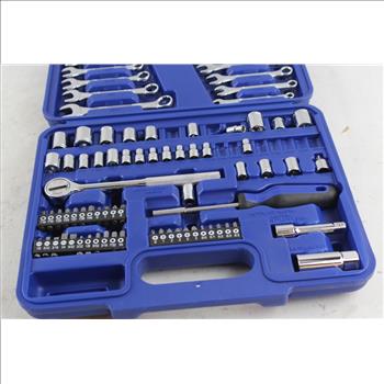 Ultra-tough Ultra Steel 113 Piece 1/4in, 3/8in Drivr Mechanics Tools Set