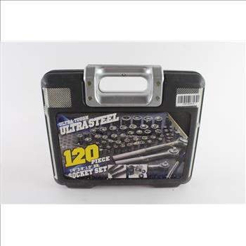 Ultra-Tough Ultra Steel 120-Piece Socket Set