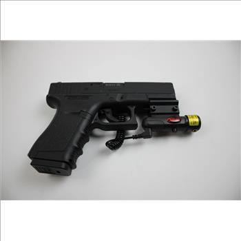 Umarex Glock 19 Air Pistol With Pistol Pouch And Powerlet CO2 12G Cartridges, 3 Pieces
