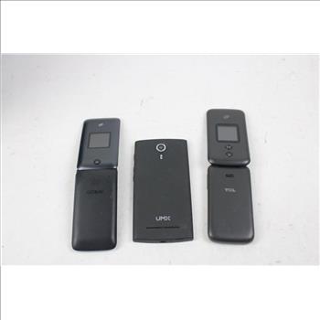 Umx, Cell Phone Lot, 3 Pieces, Sold For Parts