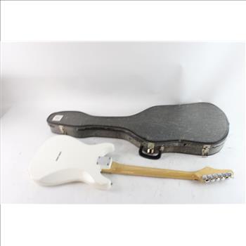 Unbranded White Electric Guitar