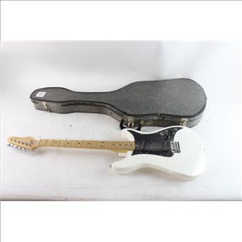 Unbranded White Electric Guitar