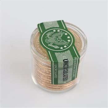 UNC Danbury Mint Presidential Dollar Roll, Andrew Jackson, 12 Coins