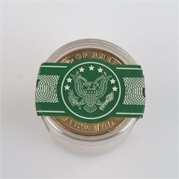 UNC Danbury Mint Presidential Dollar Roll, William Henry Harrison, 12 Coins