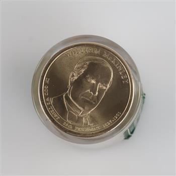 UNC Danbury Mint Presidential Dollar Roll, William McKinley, 12 Coins