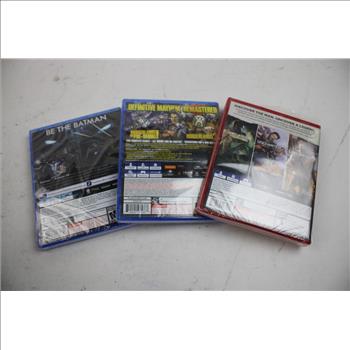 Uncharted Collection, Borderlands Collection, Batman Arkham VR PS4 Games, 3 Pieces