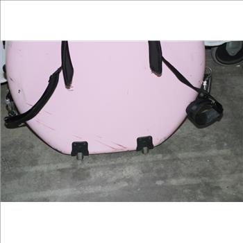 Unknown Brand Cello Case With Wheels, Pink