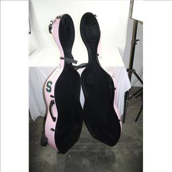 Unknown Brand Cello Case With Wheels, Pink