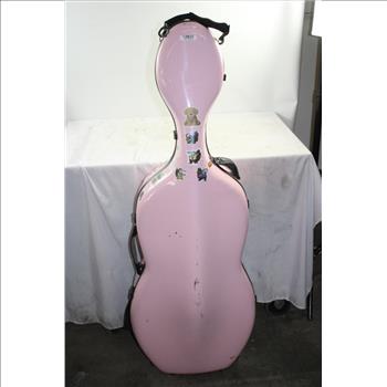 Unknown Brand Cello Case With Wheels, Pink