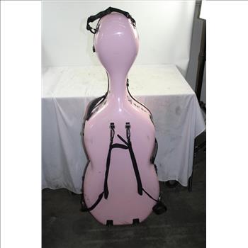 Unknown Brand Cello Case With Wheels, Pink