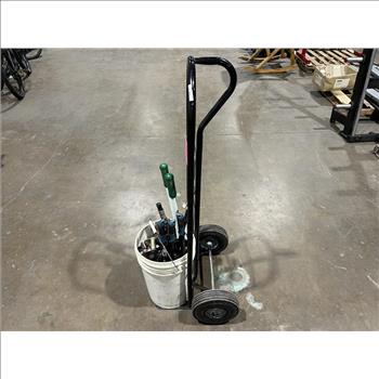 Unknown Bucket Of Misc. Tools With Dolly