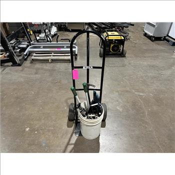 Unknown Bucket Of Misc. Tools With Dolly