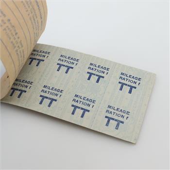 Unused 1943 WWII US Gasoline Ration Booklet