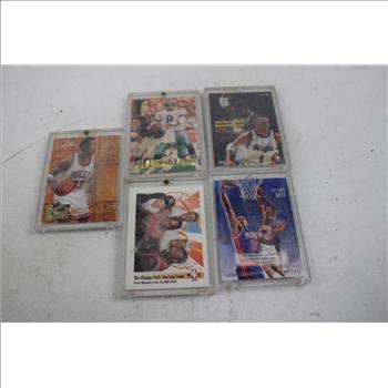 Upper Deck, Fleer, Skybox Basketball, Football Trading Cards, 1991-95, 6 Pieces