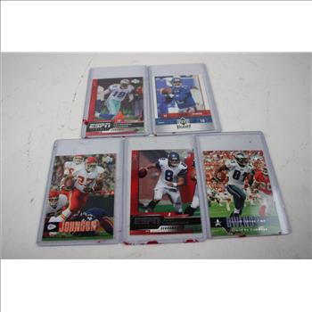 Upper Deck, NFL Trading Cards, 5 Pieces
