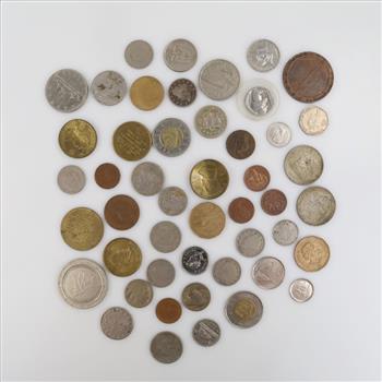 US And Foreign Currency With Tokens, 28+ Pieces