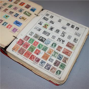 US And Foreign Stamp Binder; 3+lbs.