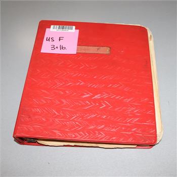 US And Foreign Stamp Binder; 3+lbs.