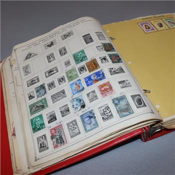 US And Foreign Stamp Binder; 3+lbs.