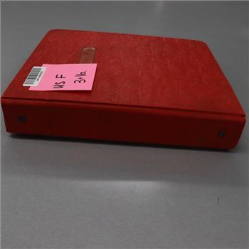 US And Foreign Stamp Binder; 3+lbs.