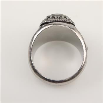 US Army Green Stone Fashion Ring