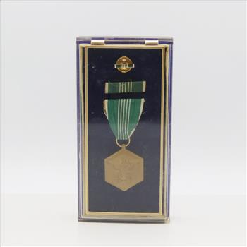 US Army Military Merit Ribbon And Pin