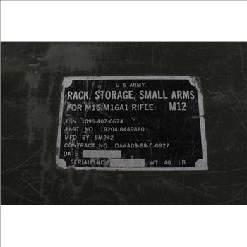 U.S. Army Rack Storage, Small Arms
