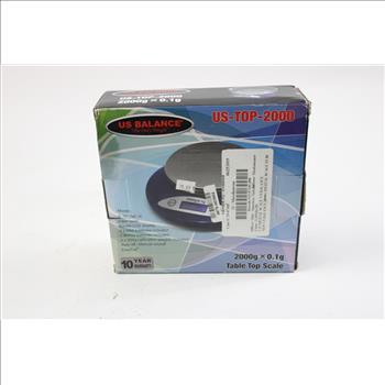 US Balance 2000g X 0.1g Table Top Scale