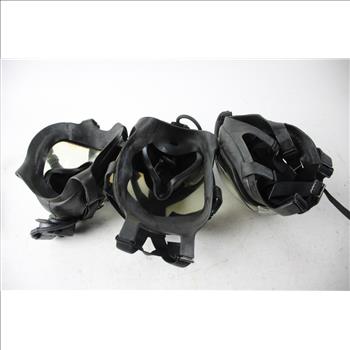US Black Full Face Protection Respiratory Gas Masks, 4+ Pieces