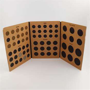 US Coin Collection Booklets Includes 2 Silver Coins, 45+ Pieces