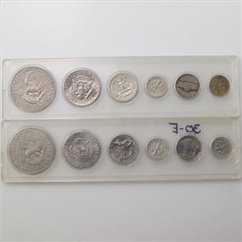US Coin Set, 2 Sets Including 4 Silver Coins