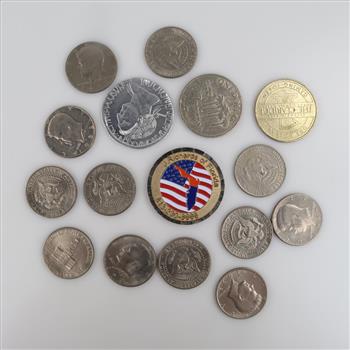 US Coins And Tokens, 16 Pieces