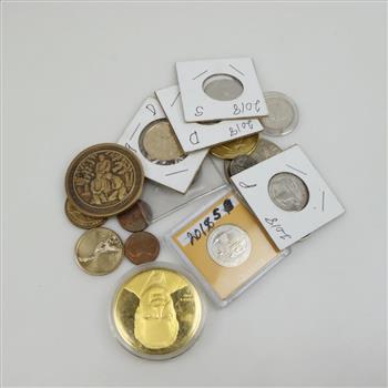 US Coins And Tokens, 18 Pieces