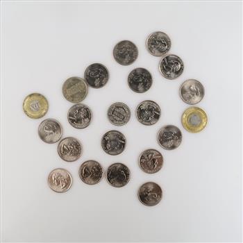 US Coins And Tokens, 21 Pieces