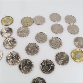 US Coins And Tokens, 21 Pieces