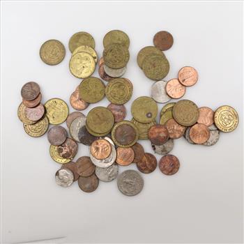 US Coins And Tokens; 72 Pieces