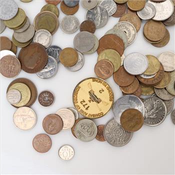 US Coins, Foreign Currency, Tokens 1+ Lbs