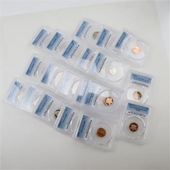 US Coins PCGS Graded; 20 Pieces