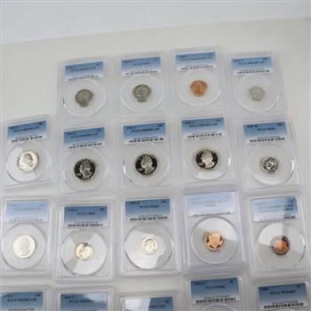 US Coins PCGS Graded; 20 Pieces