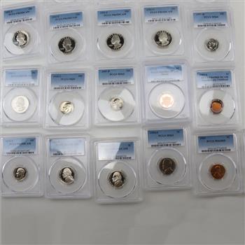 US Coins PCGS Graded; 20 Pieces