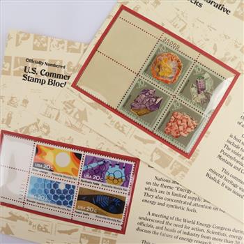 US Commemorative Stamp Blocks, 8 Stamps