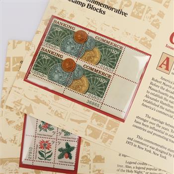 US Commemorative Stamp Blocks, 8 Stamps