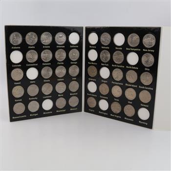 US Fifty States Quarter Collection Set; 38 Pieces